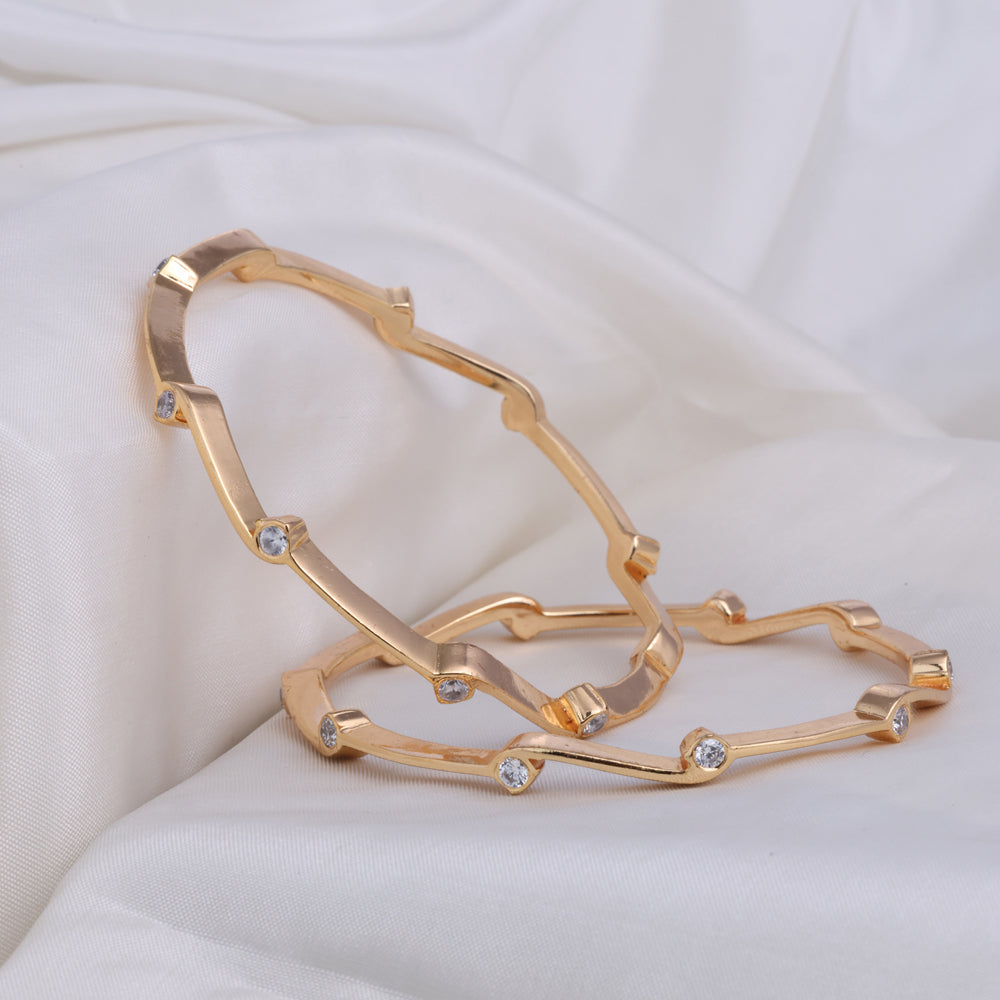 Traditional Gold Plated Diamond Setting Bangle Design | Coimbatore Chennai| Daily wear
