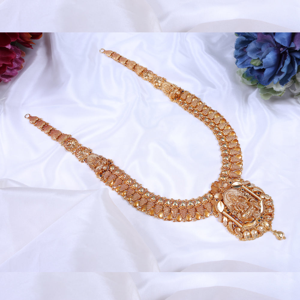 Traditional Gold Plated Paper Casting Haram Jewellery