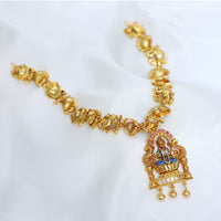 Traditional Gold Plated Paper Casting Necklace for Women
