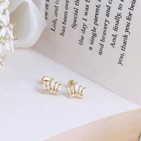 Traditional Gold Plated Second Stud Gift Jewellery