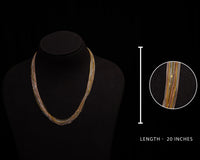 Traditional Jewellery Silver 7 Layers 3 Tone Chain