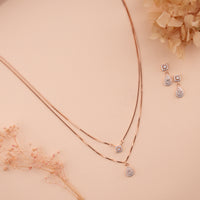 Traditional Jewellery Silver Rose Gold Chain