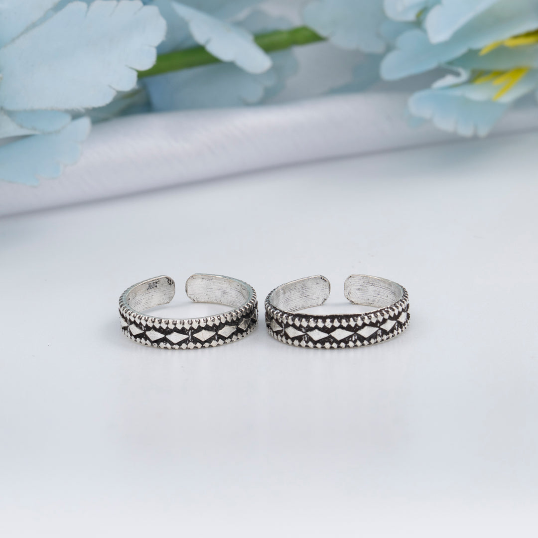 Traditional Oxidised Toe Rings for Women/Daily Wear