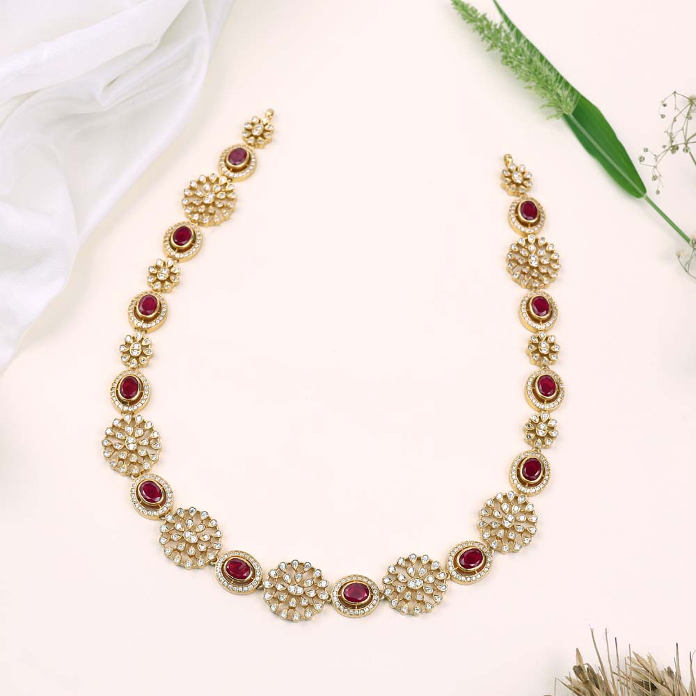 Traditional Wear CZ Nagas Necklace
