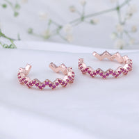Trendy CZ Silver Rose Gold Toe Ring | Chaneira Jewels