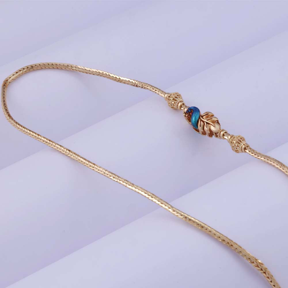 Trendy Gold Plated Mugappu Chains for Ladies