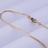 Trendy Gold Plated Mugappu Chains for Ladies