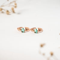 Trendy Handcrafted CZ Rose Gold Toe Ring
