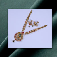 Turkish Gold Plated Haram Long Necklace Design