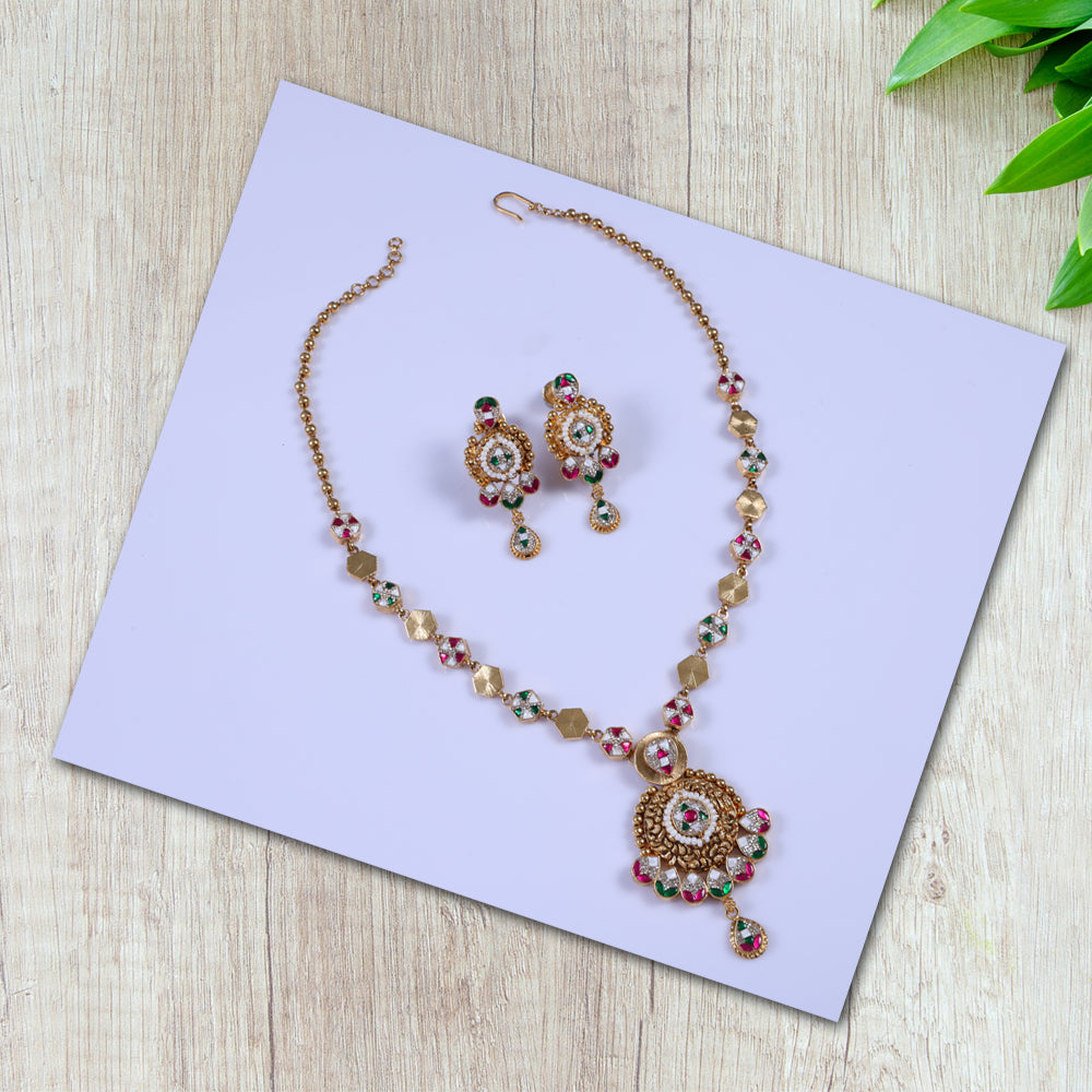 Turkish Gold Plated Haram for Bridal Wear