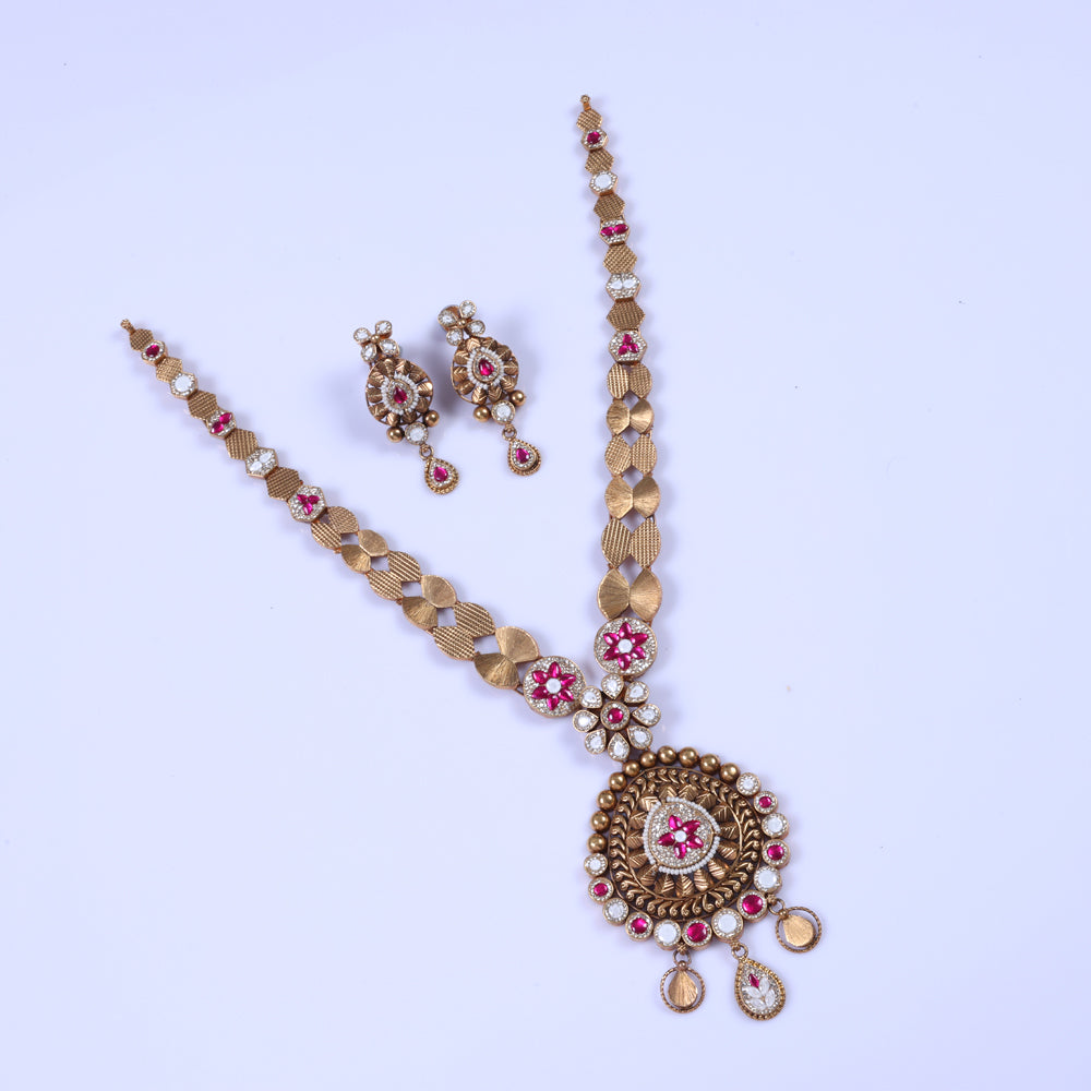 Turkish Gold Plated Haram for Saree Styling