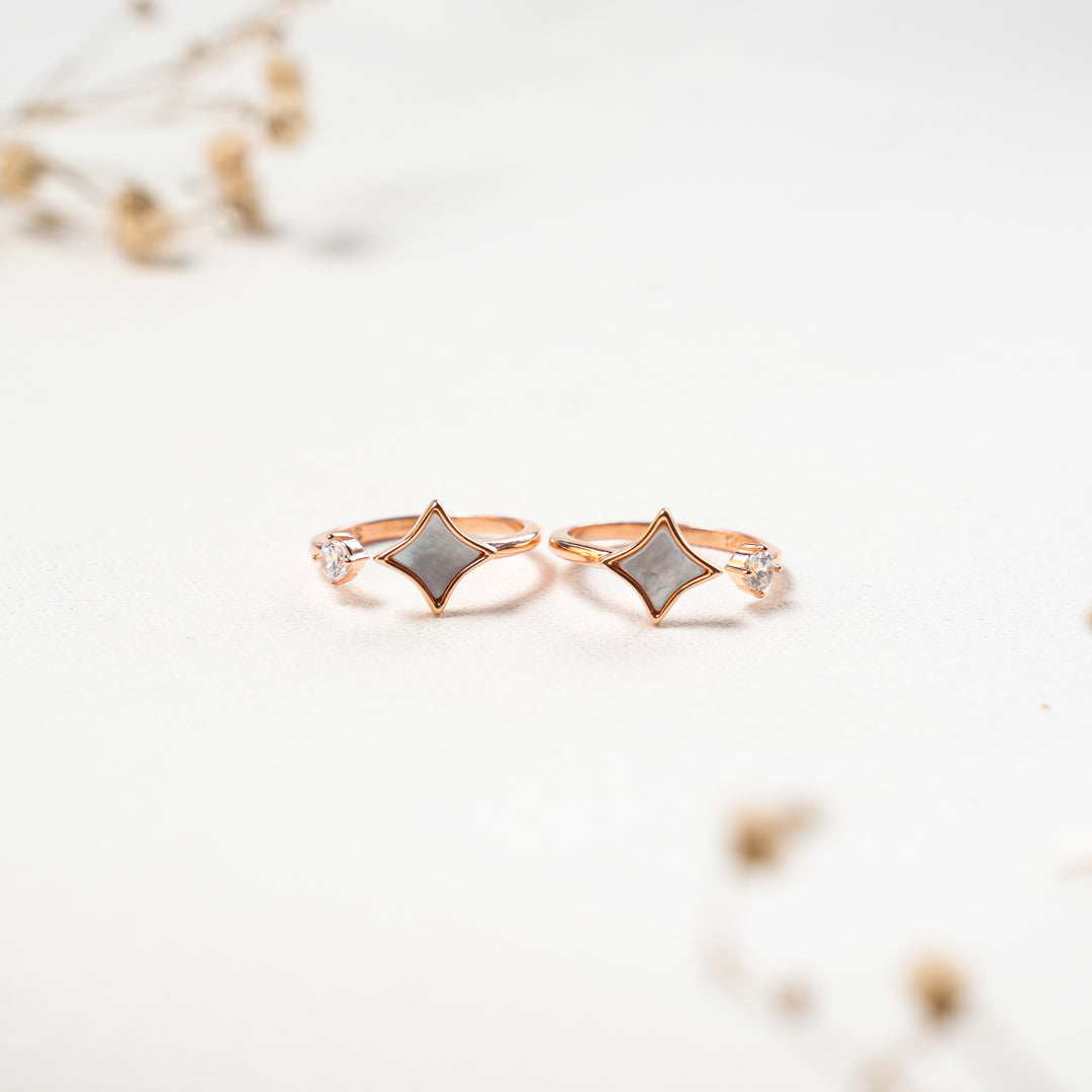 Women’s CZ Rose Gold Toe Ring Online

