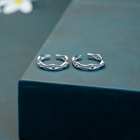 Women’s Plain Silver Toe Ring Pair for Women| Temple Wear 