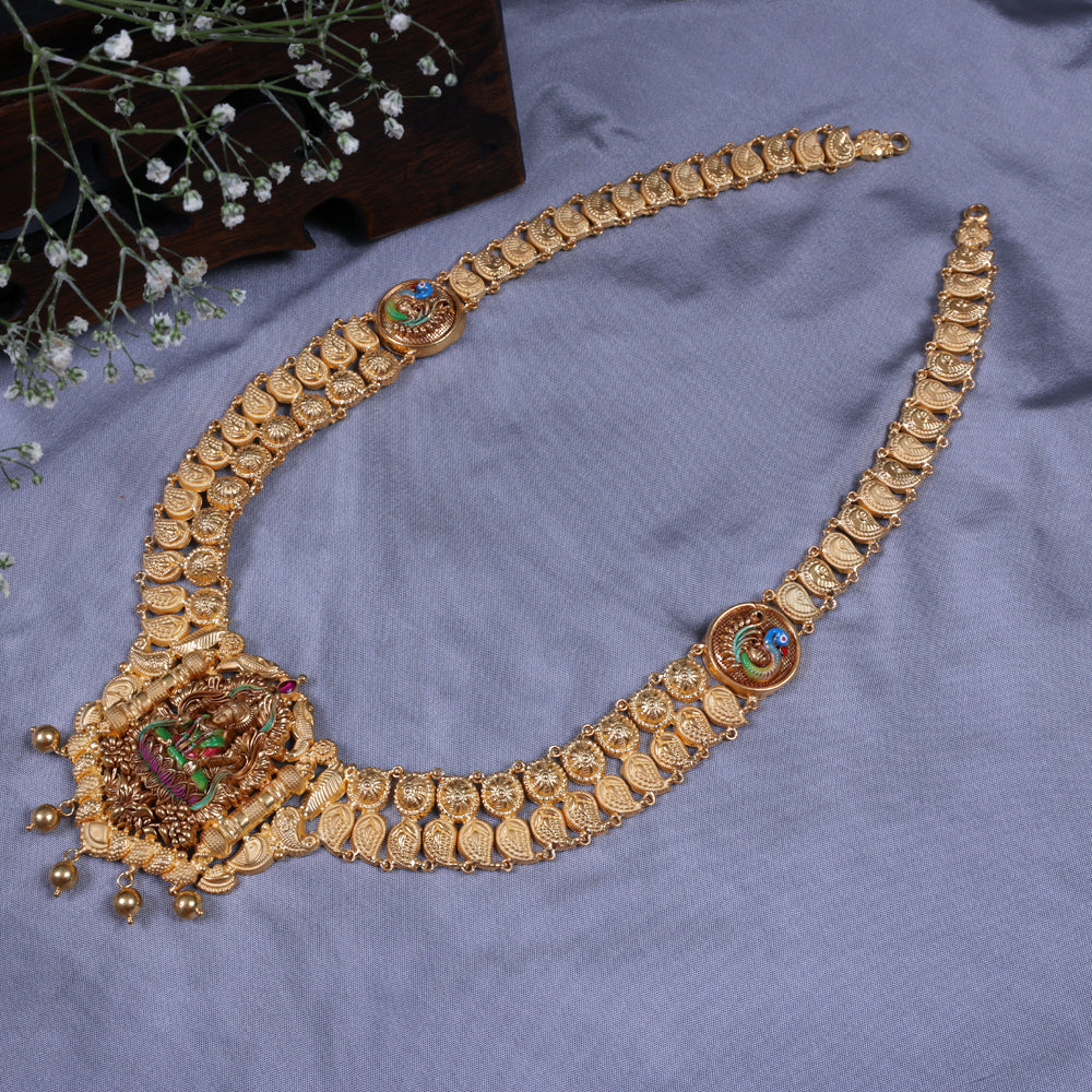 paper casting gold plated haram for Ethnic Wear