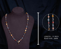 6 Mix 8MM with Cap Mala - Traditional Design