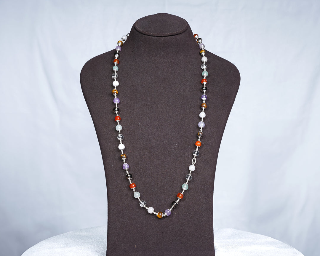 7 Chakra 8MM Mala - Handcrafted Style Design
