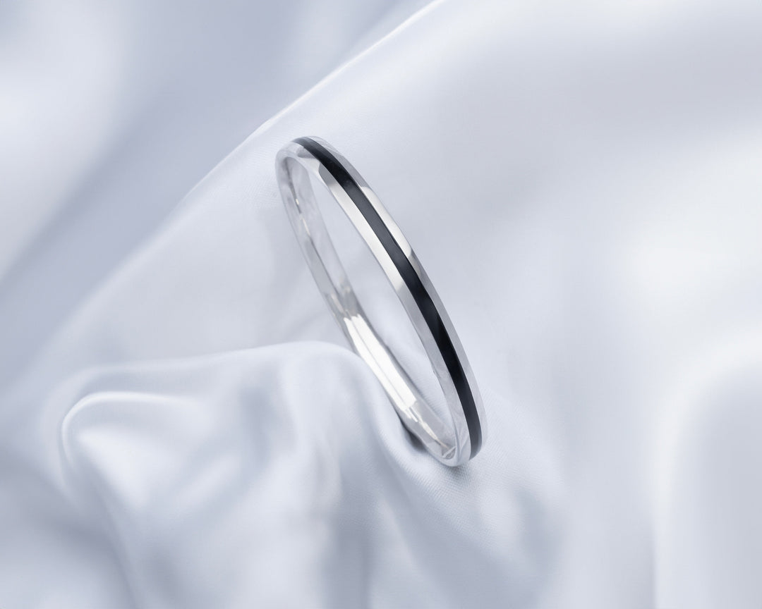 92.5 Silver Enamel Kada| Party Wear