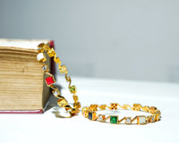 Gold Plated Navarathna Bangle Online

