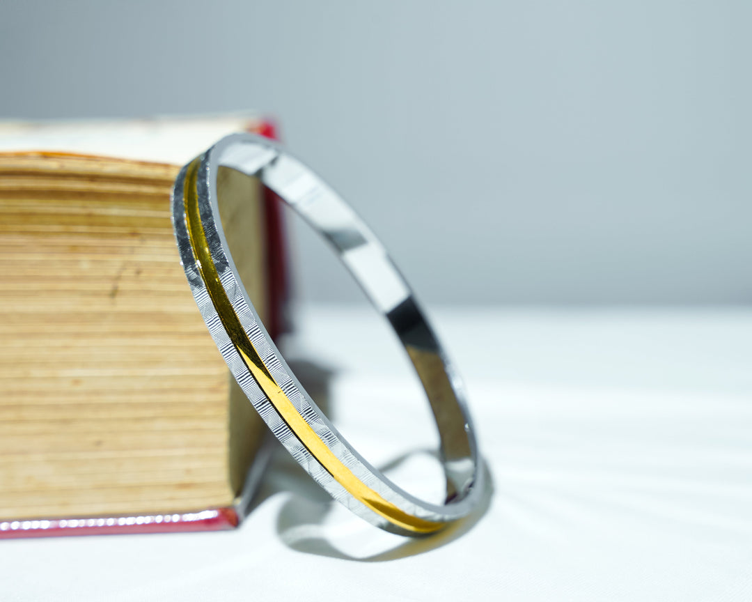 Handcrafted Men's Gold Plated Kada| Party Wear