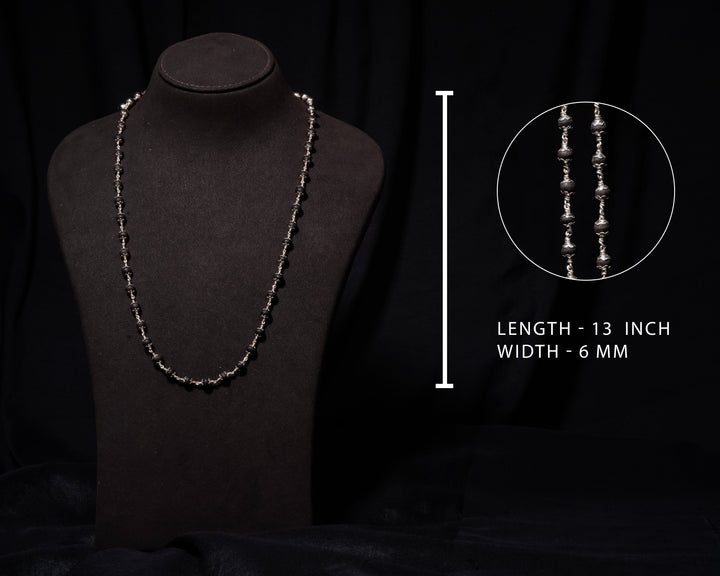 Karungali 6MM with Cap Mala - Traditional Design