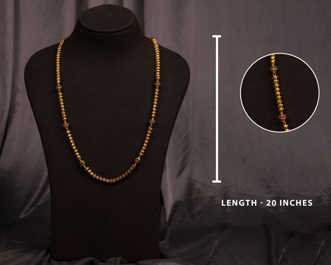 Nagas Malai Gold Plated Chain for Women | Chaneira Jewels
