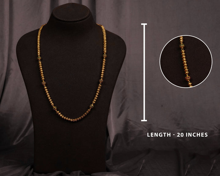Nagas Malai Gold Plated Chain for Women | Chaneira Jewels