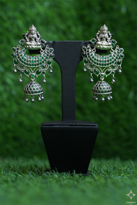 Oxidised Earrings Designs for Saree Styling