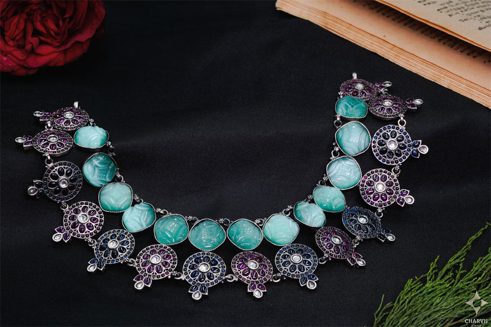 Oxidised Necklace — Oxidised Antique Finish| Classic
