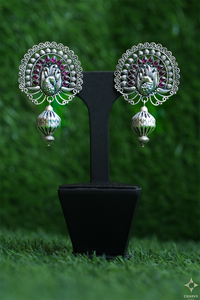 Oxidized Earrings | antique finish