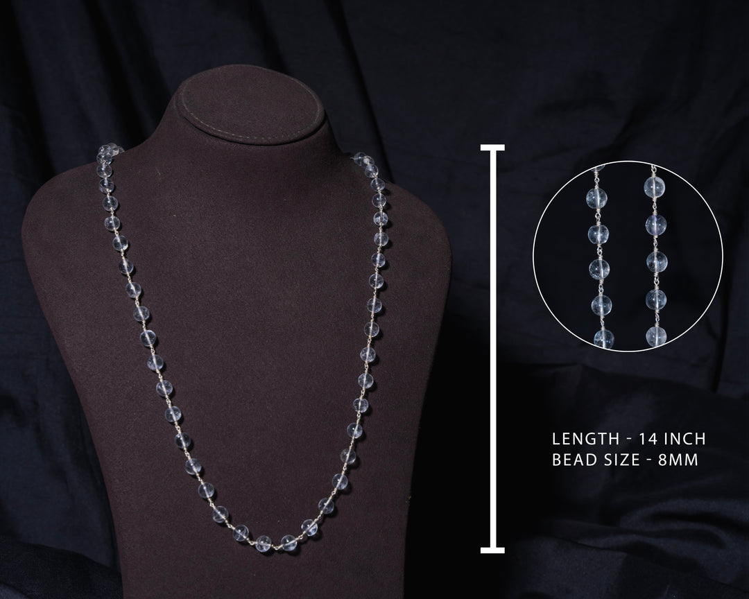 Plain Spadigam 8MM without Cap Mala - Traditional Design