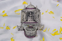 Purple stone decorated Lakshmi Kum Kum  box