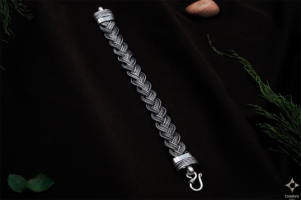 Silver Men's Bracelet SBRNT0001