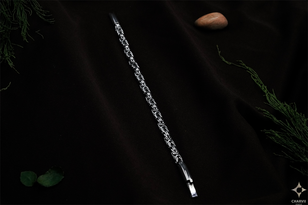 Silver Men's Bracelet SBRNT0002