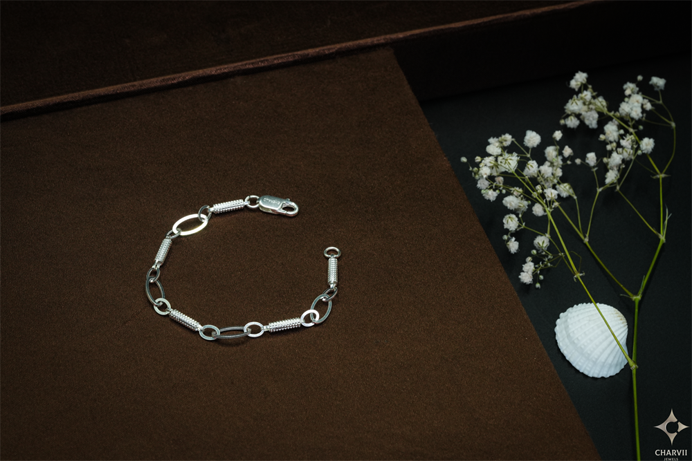 Silver Men's Bracelet SBRNT0004