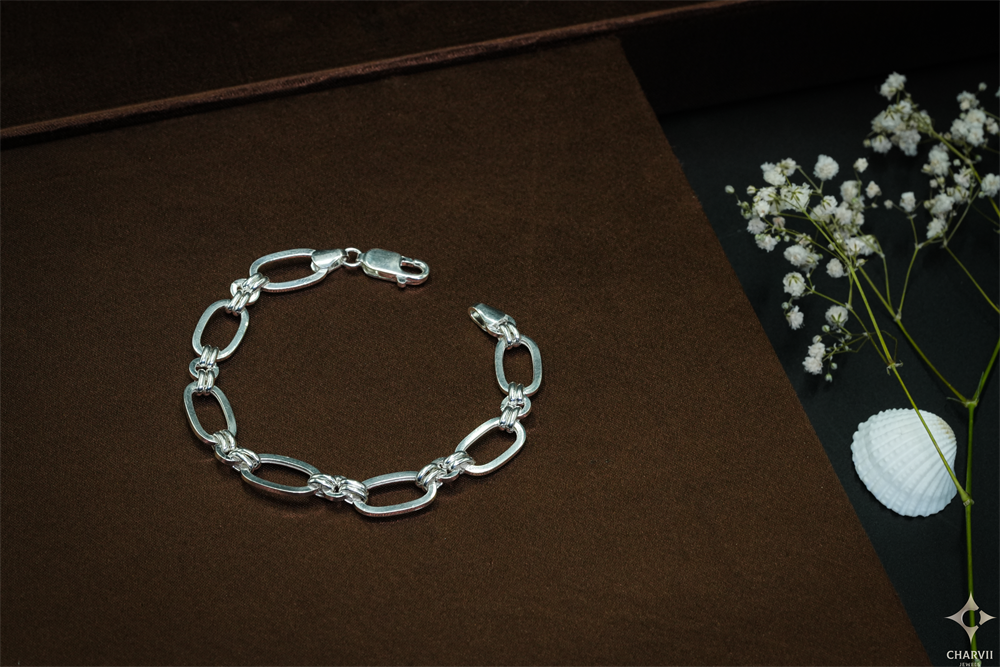 Silver Bracelet-SBRNT0009