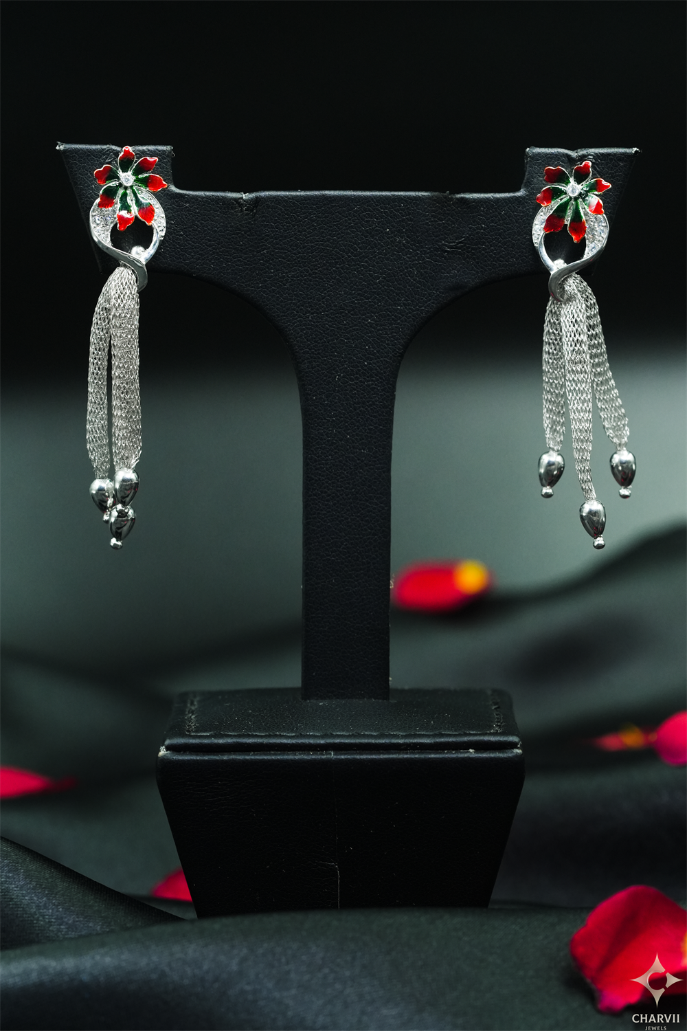 Silver Mesh Earring SEANT0022