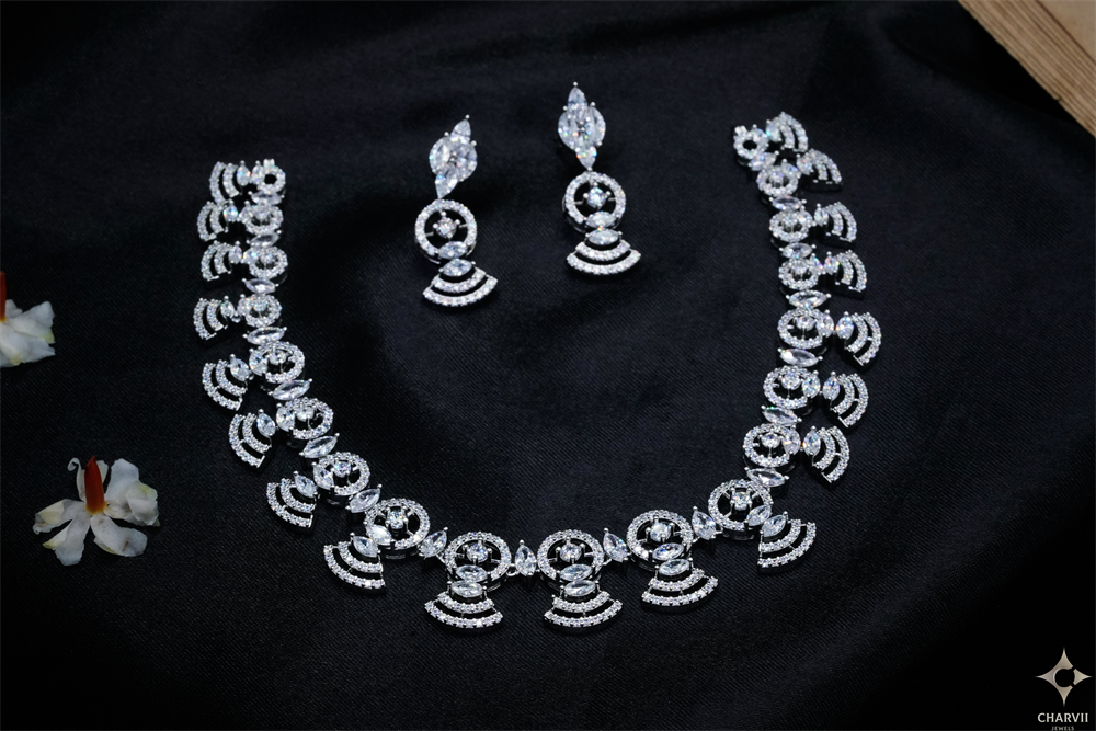 Silver Stone Necklace SNE0012