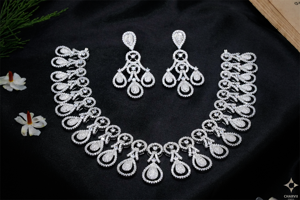 Silver Stone Necklace SNE0015