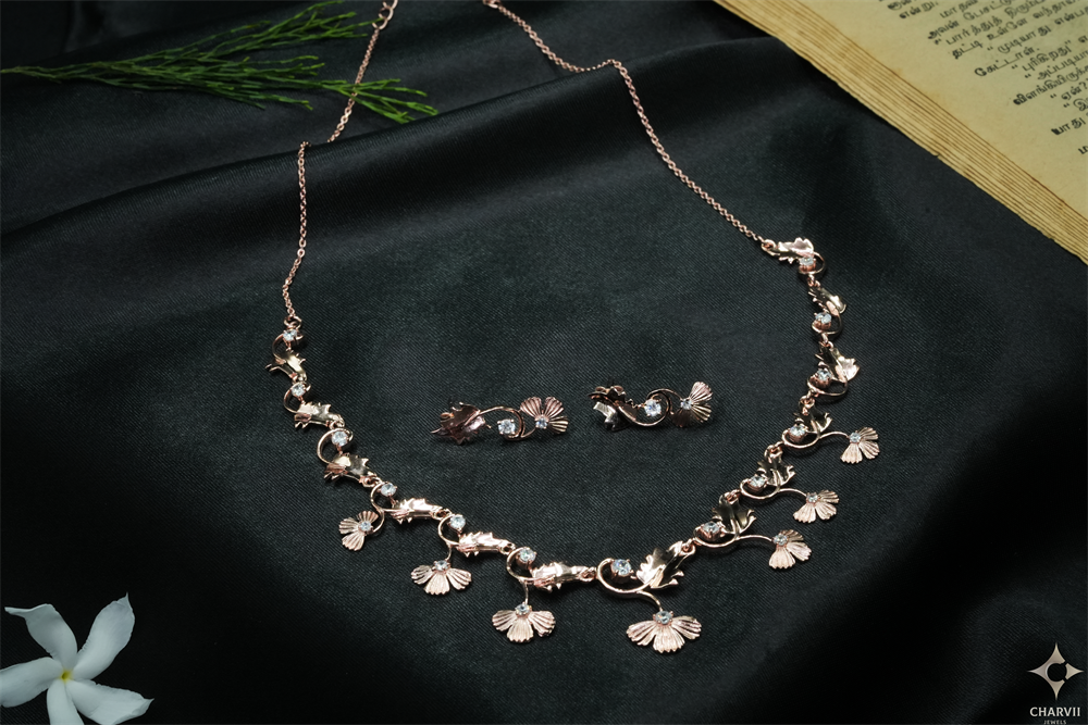 Rose Plated Necklace SNE0030