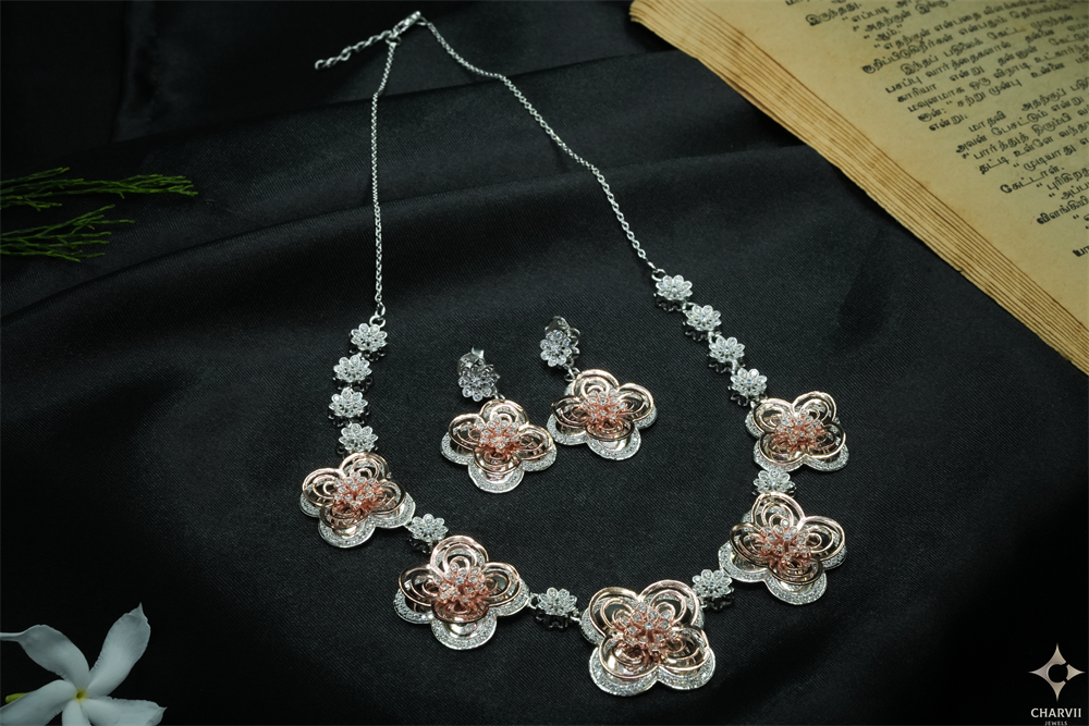 Rose Plated Necklace SNE0034