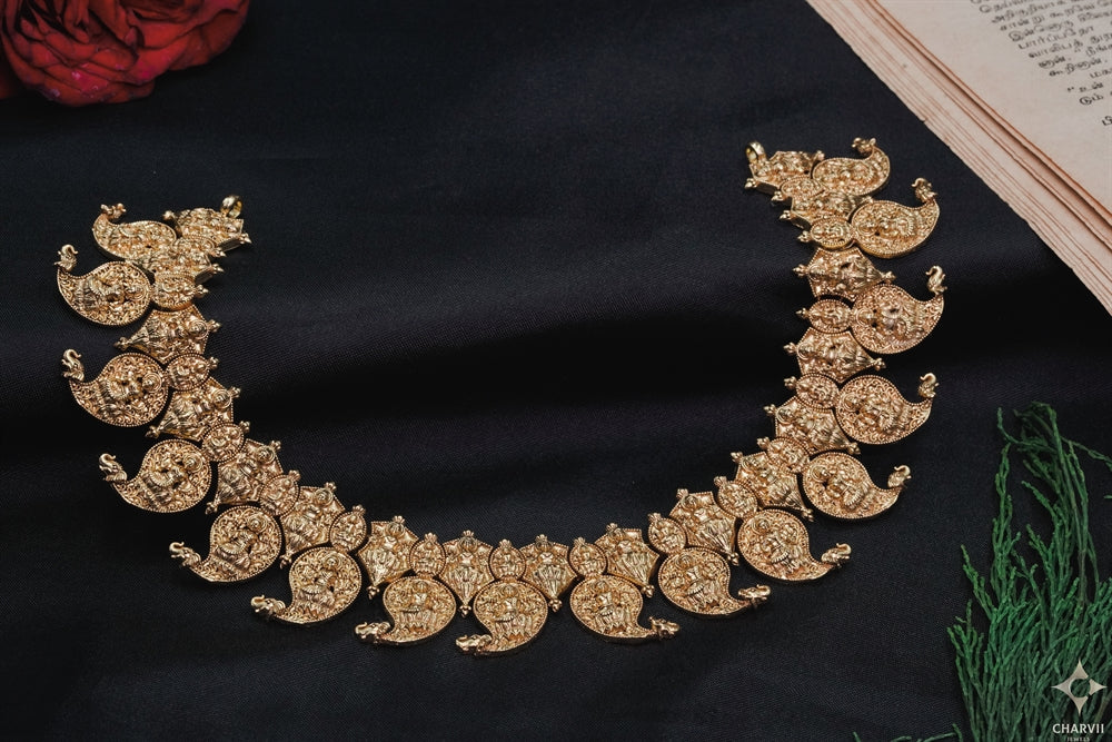 Antique Lakshme Kasu Mala Necklace SNENT05