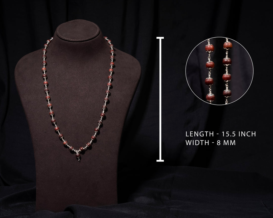 Sengali 8MM with Cap Mala - Traditional Design