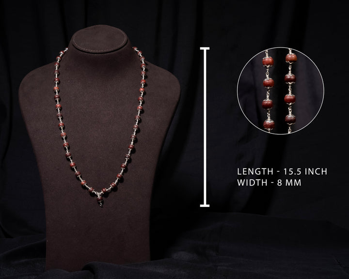 Sengali 8MM with Cap Mala - Traditional Design