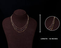 Silver 3 Layers 3 Tone Chain for Women | Chaneira Jewels