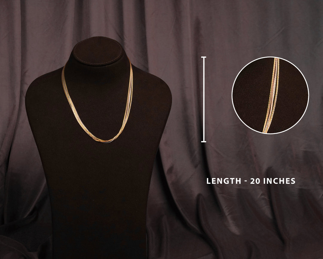 Silver 7 Layers 3 Tone Chain for Gifting | Chaneira Jewels