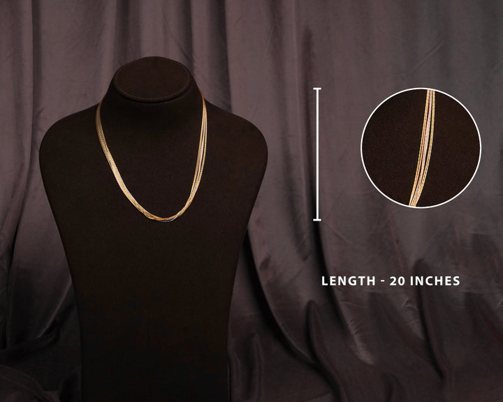 Silver 7 Layers 3 Tone Chain for Gifting | Chaneira Jewels