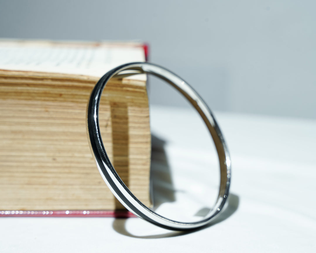 Silver Enamel Kada Bracelet Style| Daily Wear