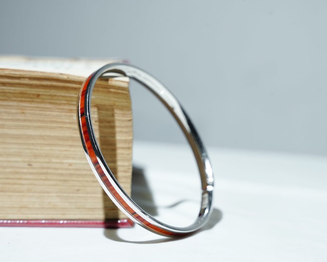Silver Enamel Kada for Daily Wear| Chaneira Jewels