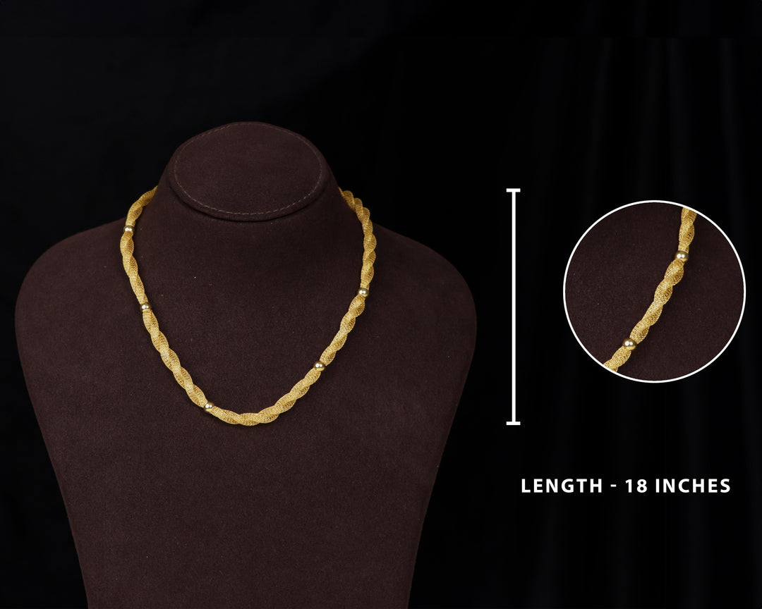Silver Gold Plated Mesh Chain for Women | Chaneira Jewels