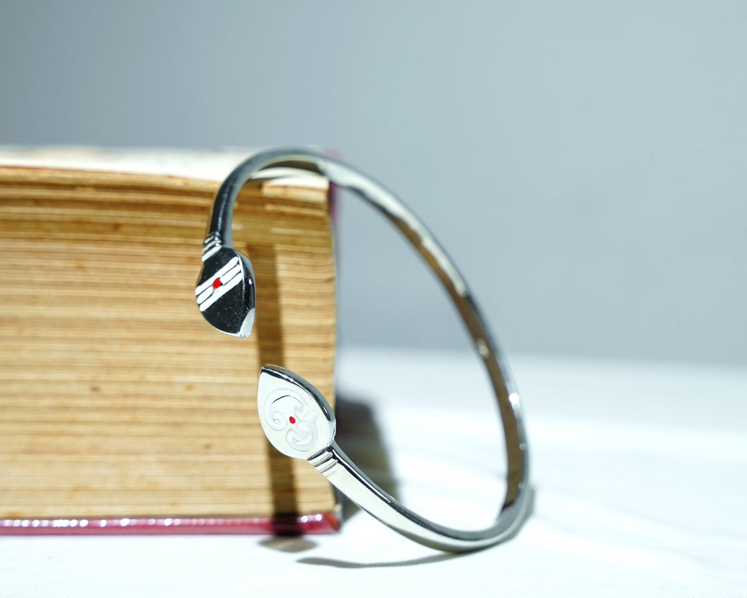 Silver Vel Kada for Men| Festival Wear